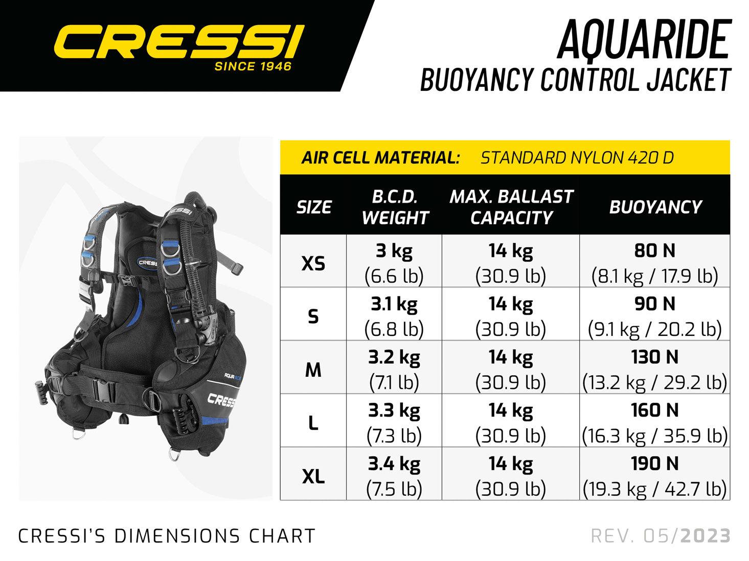 Cressi Aquaride BCD – Mikes Dive Store