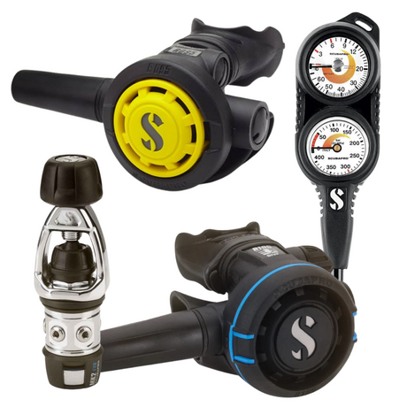 Scubapro School 2 Stage 4 Regulator Set