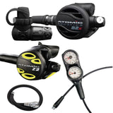 Atomic B2x Diving Regulator Bundle + Double Console And BCD Hose