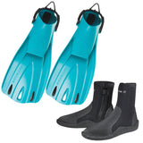 Scubapro Go Sport Fins + Delta Diving Boots Package