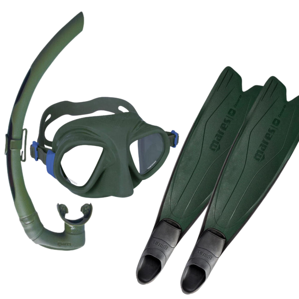 Mares Freediving Bundle With X-Tream Mask, Dual Snorkel And Concorde Fins