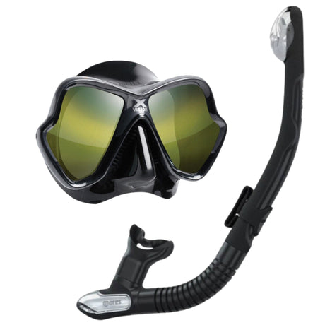 Mares X-Vision Ultra Liquidskin Mirrored Mask And Ergo Dry Snorkel