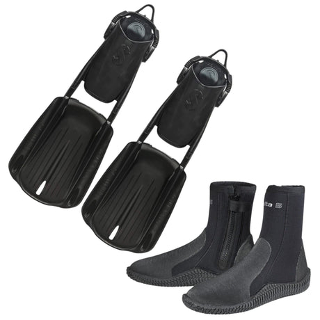 Scubapro Seawing Supernova Fins + Delta Diving Boots Package