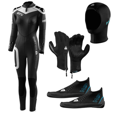 Waterproof 3mm Women's Full Wetsuit Package