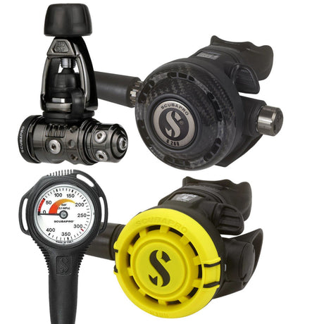 Scubapro MK19 EVO G260 Carbon Black Tech / R105 Regulator Set