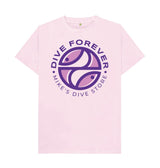 Dive Forever T-Shirt Pink Outline