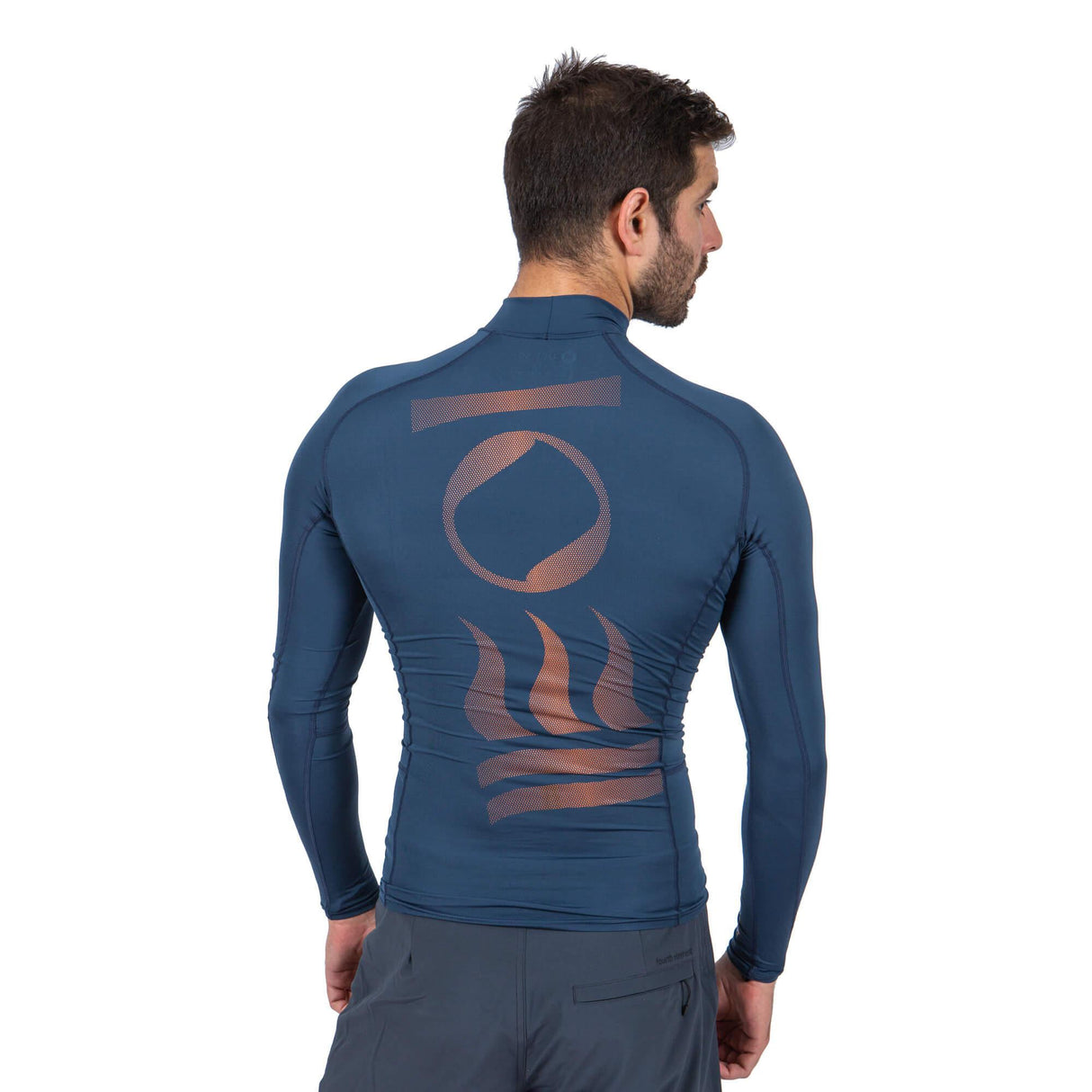 Fourth Element Ocean Positive Men's Long Sleeve Hydroskin Rash Vest - Insignia Blue