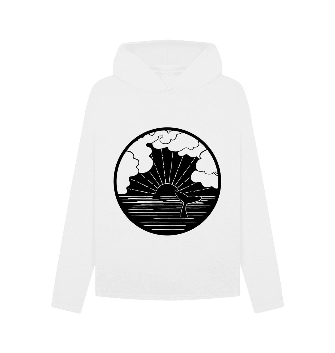 Whale white sweatshirt